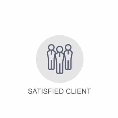 Client testimonial icon for a satisfied client